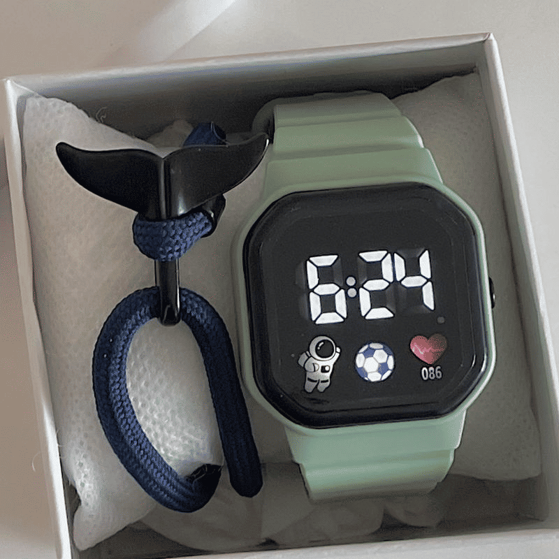 Trendy LED Digital Sports Watch for Kids, Couples, Students, Men, Women