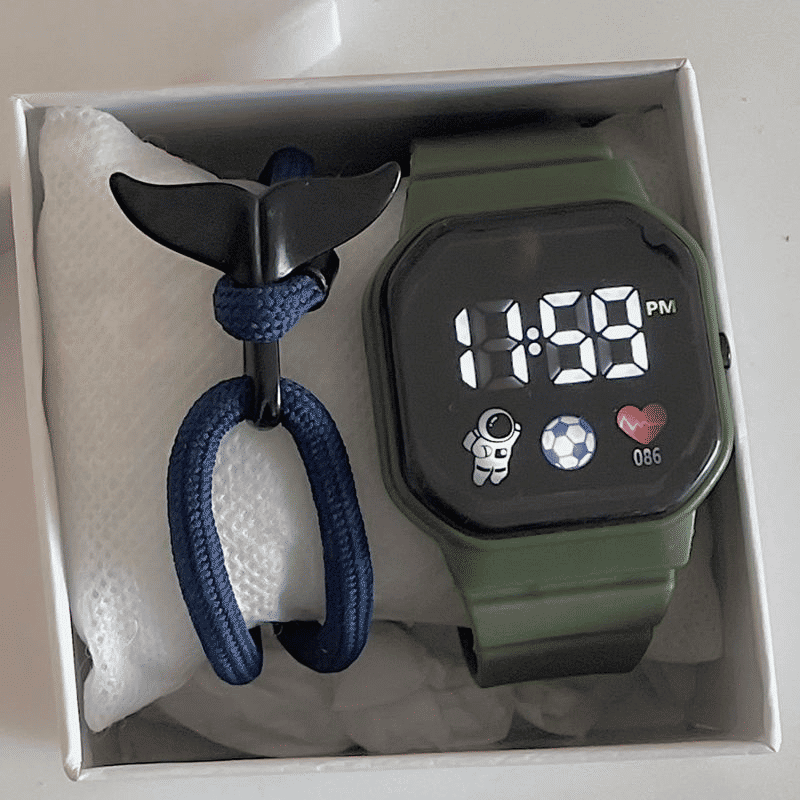 Trendy LED Digital Sports Watch for Kids, Couples, Students, Men, Women