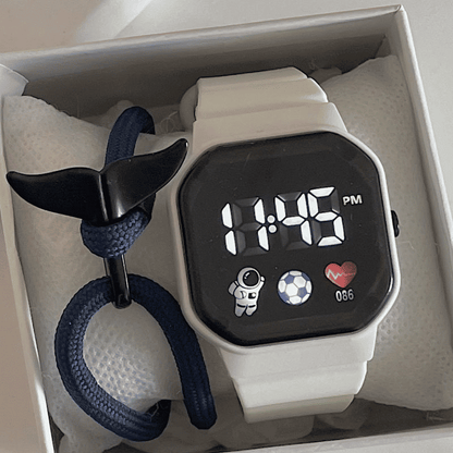 Trendy LED Digital Sports Watch for Kids, Couples, Students, Men, Women