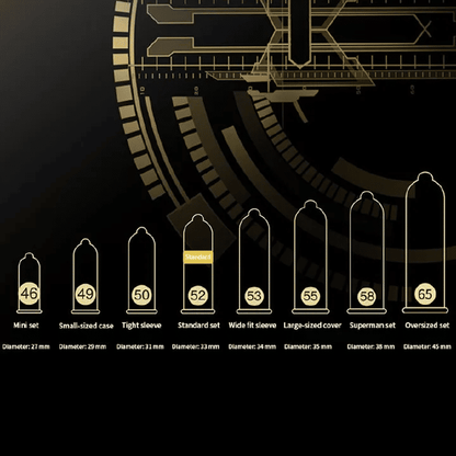 Beilele 58mm Extra-Large Ultra-Thin Male Condoms - 10 Count Pack