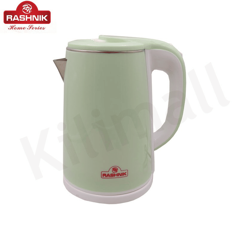 RASHNIK RN-1151 2.3L 1500W Double-Layer Insulated Stainless Steel Electric Kettle