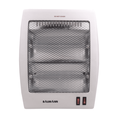 Rashnik QH-80A Halogen Electric Quartz Room Heater, 2 Heat Settings, Tip-Over Safety