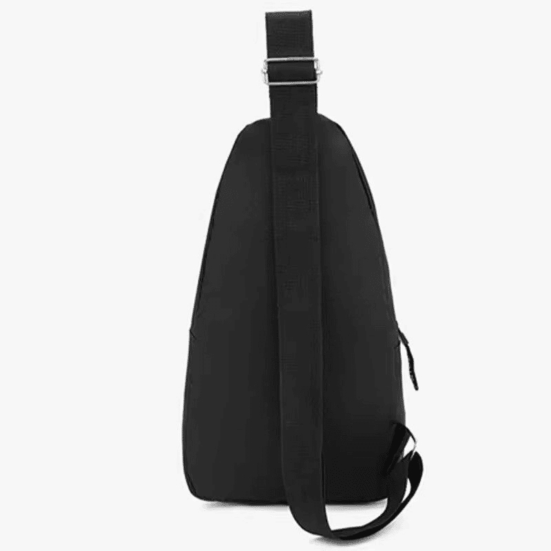 Men's Solid Color Casual Chest Bag - Outdoor Crossbody Sling Pack