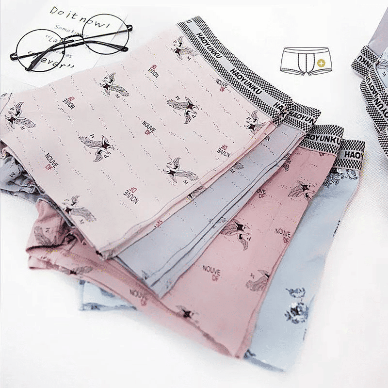 Thor Ice Silk Boxer Briefs 4-Pack Men's Breathable Underwear L-4XL Sizes