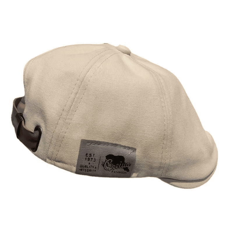 Classic British Western Style Ivy Cap Black Peaked Beret for Men & Women