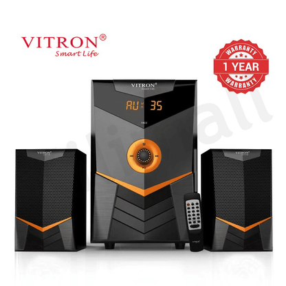 Vitron 2.1CH Multimedia Bluetooth Woofer 5000W Home Audio System Remote