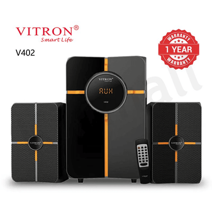 Vitron V402 2.1CH Multimedia Bluetooth Woofer Home Audio System 5000W AC/DC