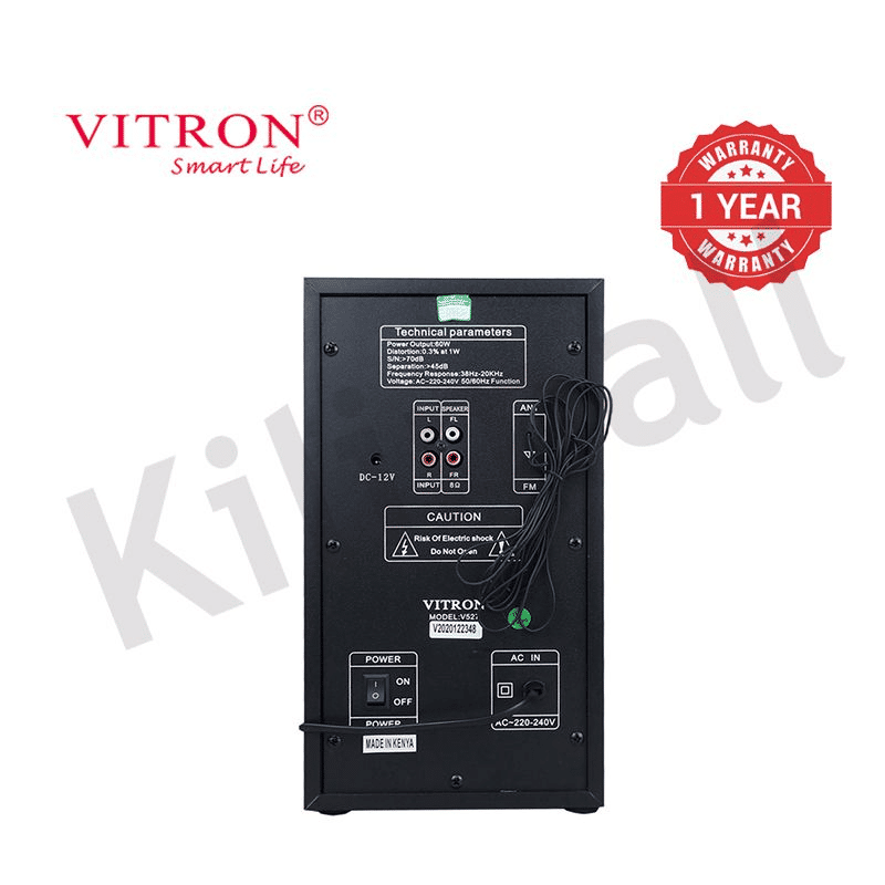 Vitron 9000W Bluetooth Soundbar 2.1CH Multimedia Woofer System V527