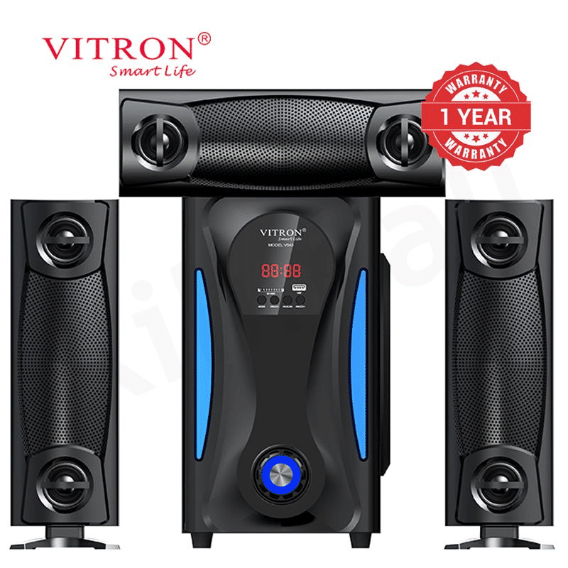 Vitron X-Bass 3.1CH Home Theater System V643 with Bluetooth, USB, FM Radio