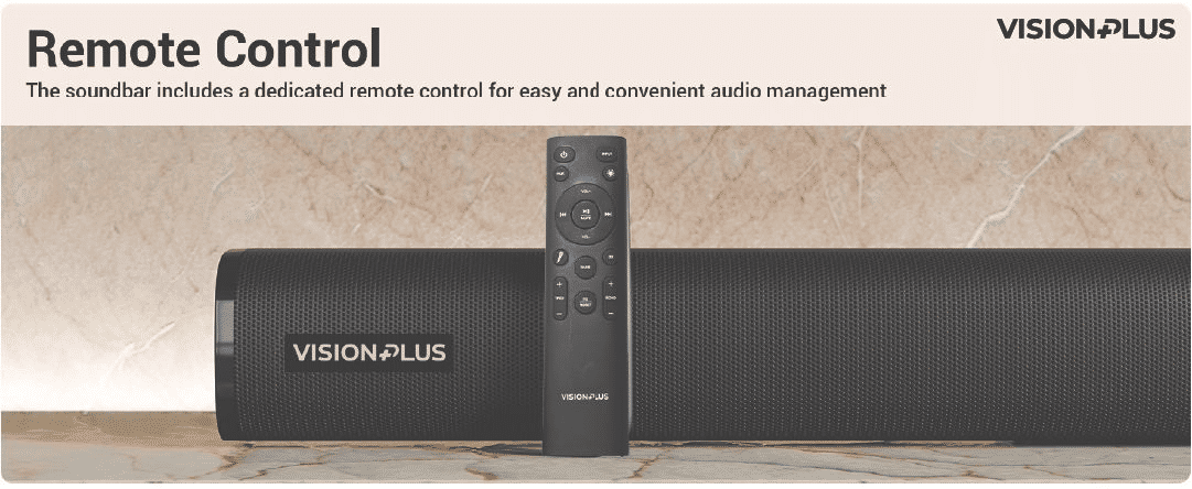 Vision Plus VP2111SB 2.1 Channel Sound Bar: Immersive 100W Audio Experience