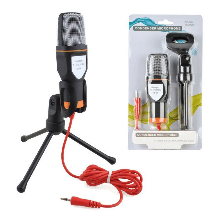 Professional USB Condenser Microphone with Intelligent Noise Reduction for Gaming & Streaming