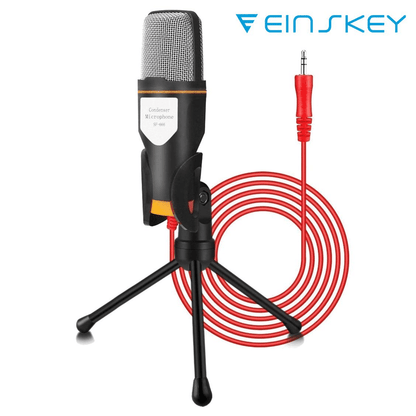 Professional USB Condenser Microphone with Intelligent Noise Reduction for Gaming & Streaming