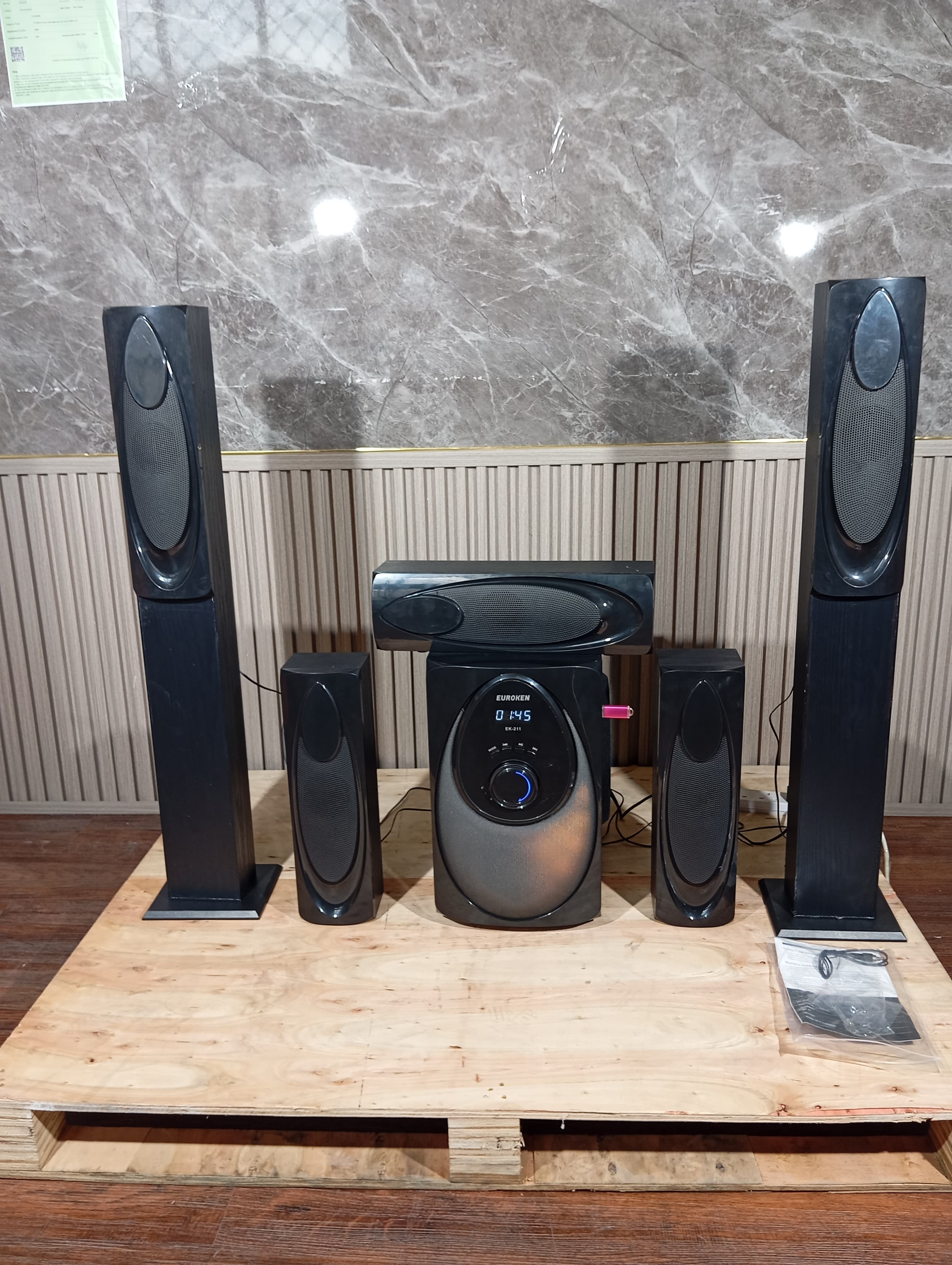 Euroken EK-211 Tall Boy 5.1 Home Theatre System 12000W PMPO Bluetooth FM USB SD
