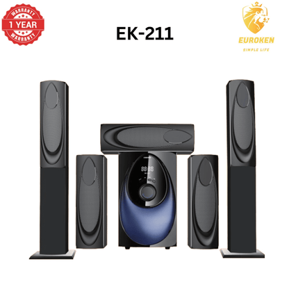 Euroken EK-211 Tall Boy 5.1 Home Theatre System 12000W PMPO Bluetooth FM USB SD
