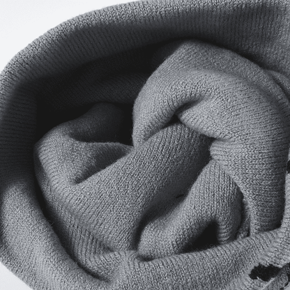 Gothic Spider Web Jacquard Beanie: Y2K Knitted Warm Hip Hop Cap