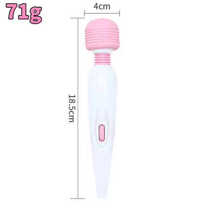 USB Rechargeable Strong Motion Vibrating Massage Wand for Adult Pleasure