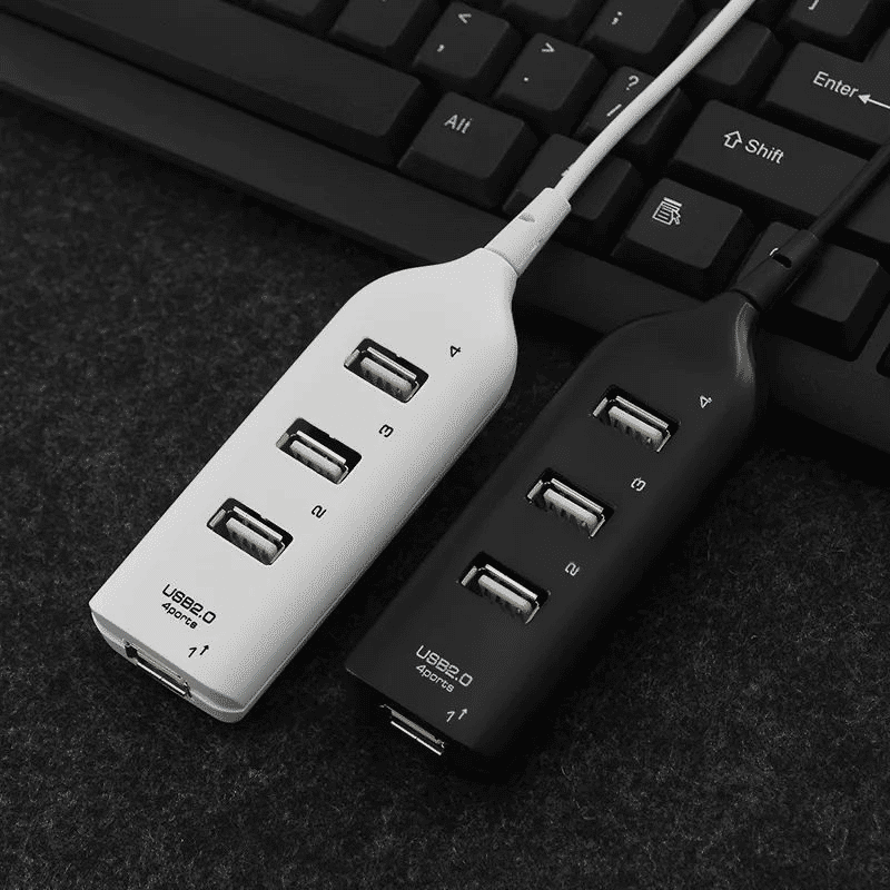 PAFEL 4-Port USB 2.0 Hub Splitter for Desktop Laptop Connectivity