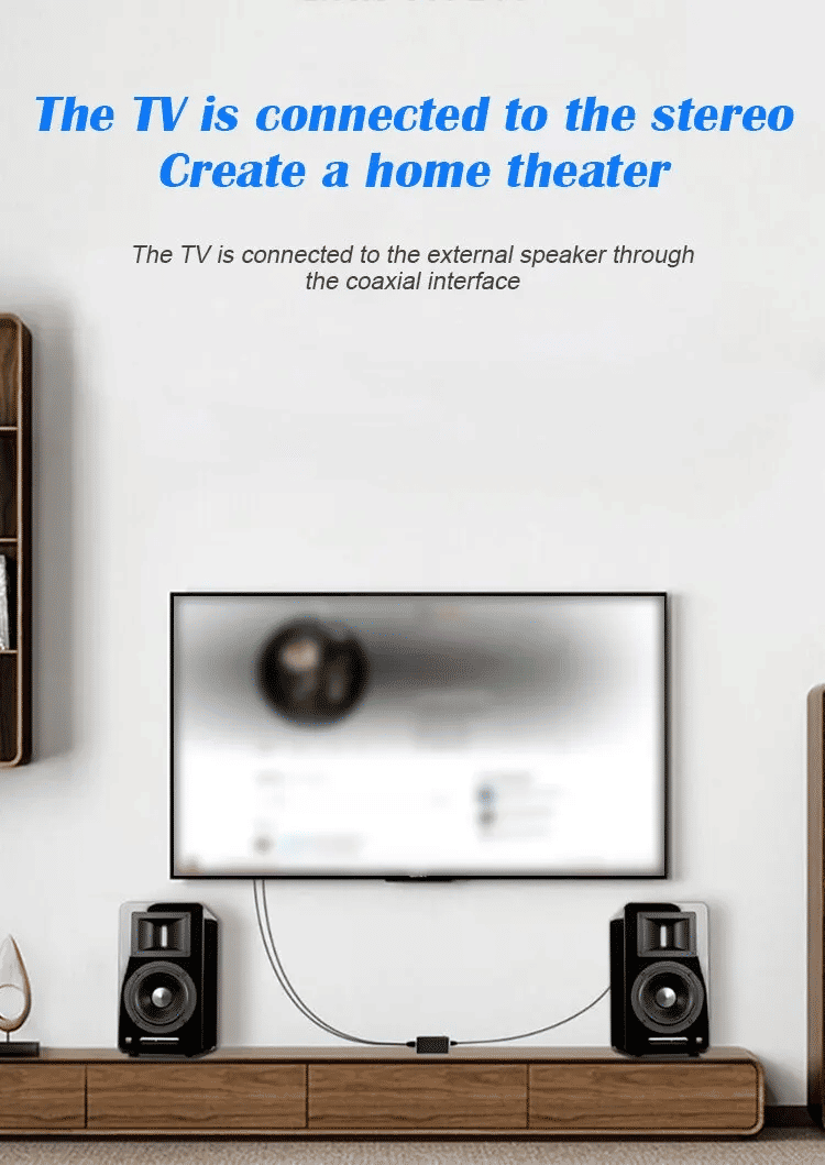 Premium Digital to Analog Audio Converter for TV, Coaxial & Optical Devices