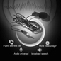 Portable Lapel Microphone Clip-on 3.5mm Jack 59-inch Cable for Speakers