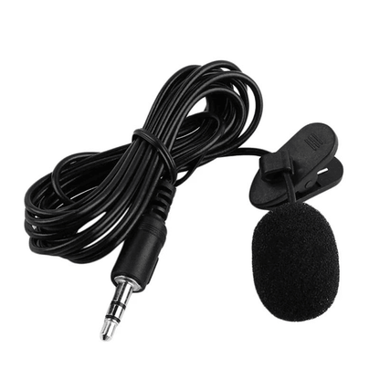 Portable Lapel Microphone Clip-on 3.5mm Jack 59-inch Cable for Speakers