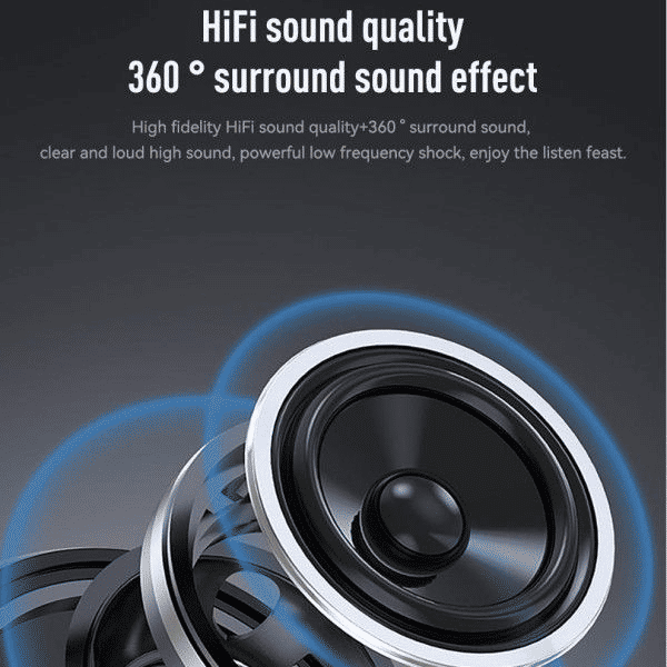 Premium Portable Fabric Wireless Bluetooth Speaker: Powerful Subwoofer, Outdoor Ready