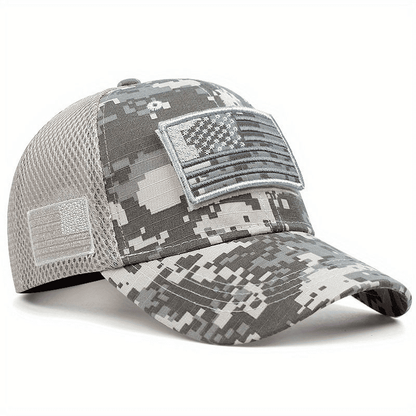 Premium Camo Baseball Cap for Men Women, Adjustable Outdoor Fishing Sport Hat