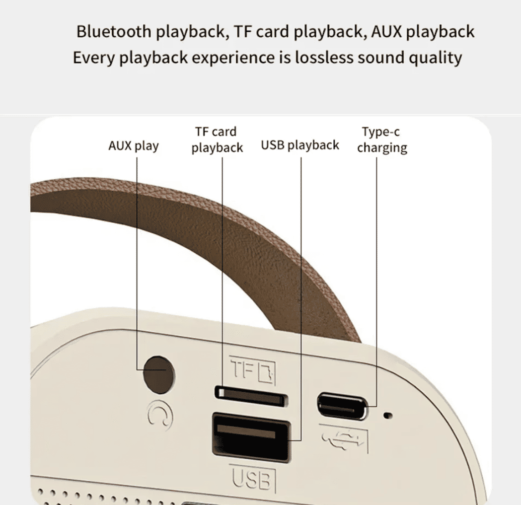 Portable K12 Bluetooth Karaoke Speaker System with Wireless Microphone for Family Fun
