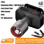 Versatile 3-Mode Rechargeable White Laser Headlamp: Telescopic Zoom, Super Bright, Lightweight USB