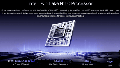 Chuwi GemiBook XPro 14-inch Full HD Ultrabook, Intel N100 16GB 512GB SSD