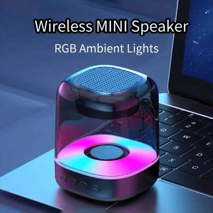 Cool Speaker Mini Portable Wireless Bluetooth Speaker with Dazzling RGB Light