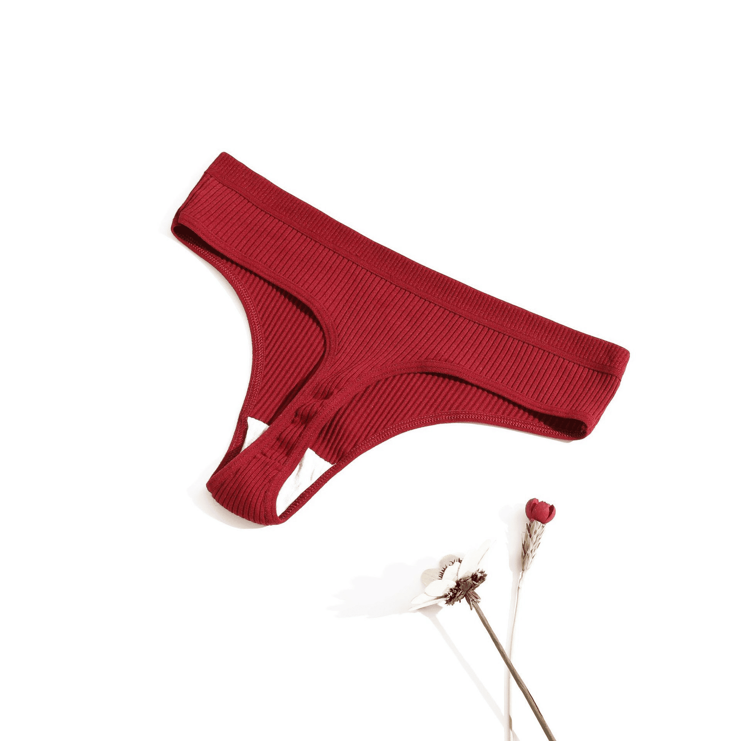 6-Pack Women's Seamless Ribbed Sports Panties: Breathable Cotton Blend Underwear