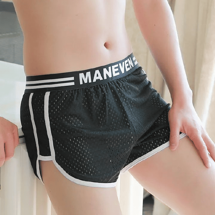 3-Pack Men's Mesh Breathable Boxer Briefs - Soft, Quick-Dry, Comfortable Polyester Fabric