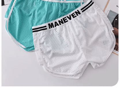 3-Pack Men's Mesh Breathable Boxer Briefs - Soft, Quick-Dry, Comfortable Polyester Fabric