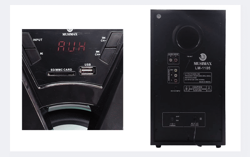 MUSIMAX 3.1CH X-Base LM-1105 Wireless HIFI Home Theater Speaker System