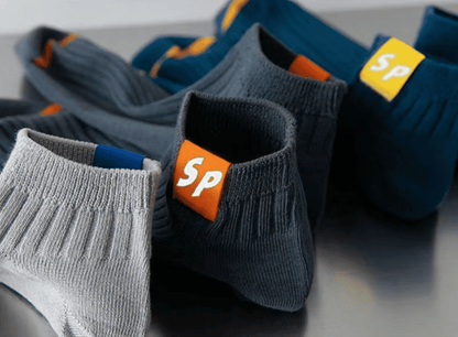 5 Pairs Unisex Letter Graphic Breathable Low Cut Sport Ankle Socks Pack