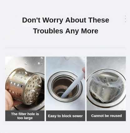 Premium Stainless Steel Sink Strainer Filter, 2-Pack Durable Kitchen Drain Stopper