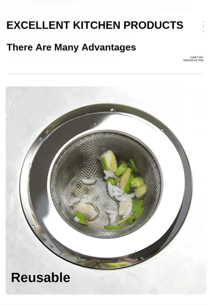 Premium Stainless Steel Sink Strainer Filter, 2-Pack Durable Kitchen Drain Stopper