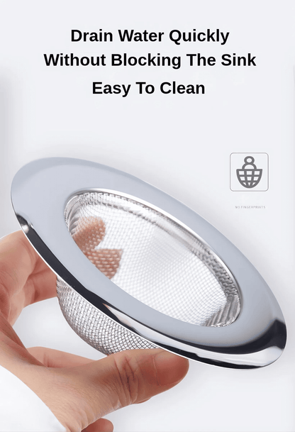 Premium Stainless Steel Sink Strainer Filter, 2-Pack Durable Kitchen Drain Stopper