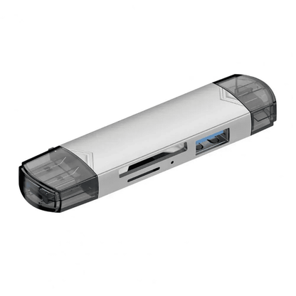 6-in-1 Multifunction USB 3.0 Card Reader Type-C/USB/TF/SD Flash Drive