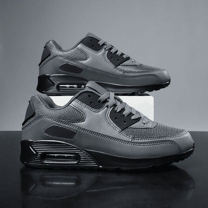 Men's Air Cushion Running Shoes: Breathable Mesh, Casual Lace-up, Sport Trainers