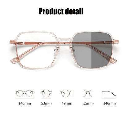 Stylish Photochromic Square Glasses: Outdoor Color Changing Eyewear for Men & Women