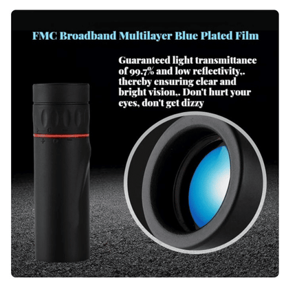 2000x24 HD Monocular Telescope with Phone Holder for Outdoor Adventures