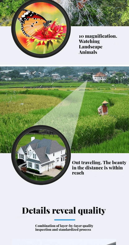 2000x24 HD Monocular Telescope with Phone Holder for Outdoor Adventures