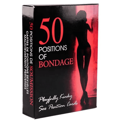 50 Fantasy Bondage Positions Couple Game Cards for Adult Intimate Fun