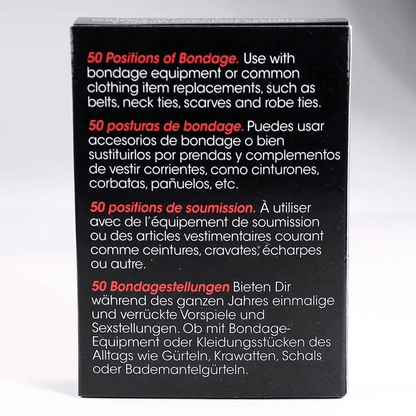 50 Fantasy Bondage Positions Couple Game Cards for Adult Intimate Fun