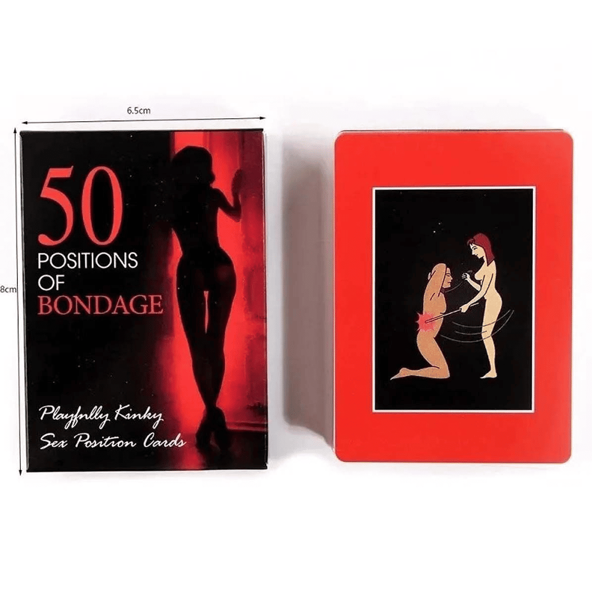 50 Fantasy Bondage Positions Couple Game Cards for Adult Intimate Fun
