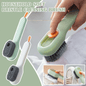 Automatic Liquid Discharge Soft Bristled Long Handle Cleaning Brush for Shoes