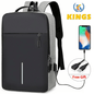 Spacious 15.6-inch Laptop Backpack with USB Charging Port & Large Capacity