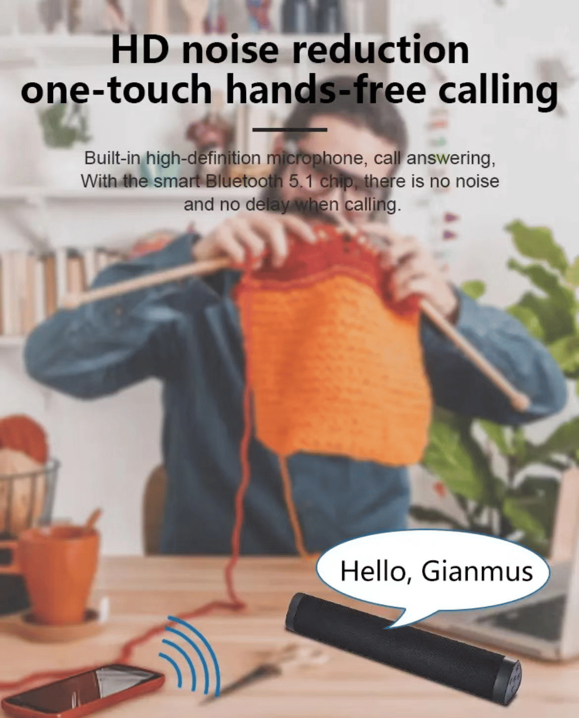 Y23 A500 Wireless Bluetooth Soundbar Speaker for TV, Computer, Dual Stereo