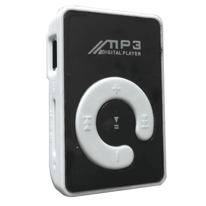 Compact Mirror Clip MP3 Player, Portable Hi-Fi Audio, SD/TF Card Support